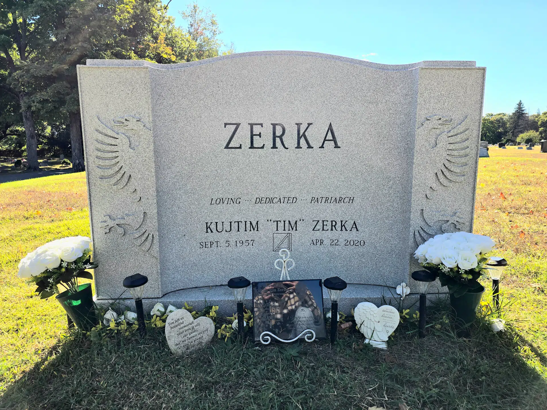 Granite Companion / Double Headstone hand-carved by Companion Memorials in NJ — image 4