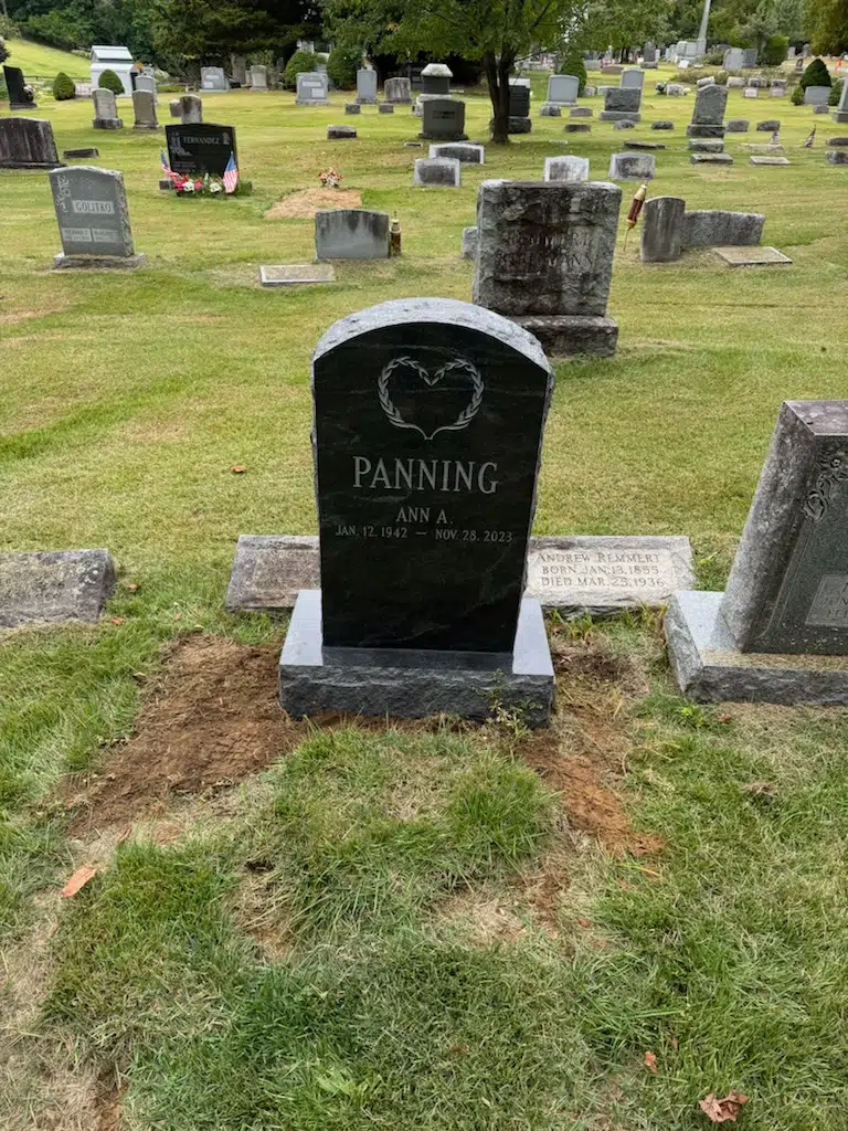 Granite Companion / Double Headstone hand-carved by Companion Memorials in NJ — image 2