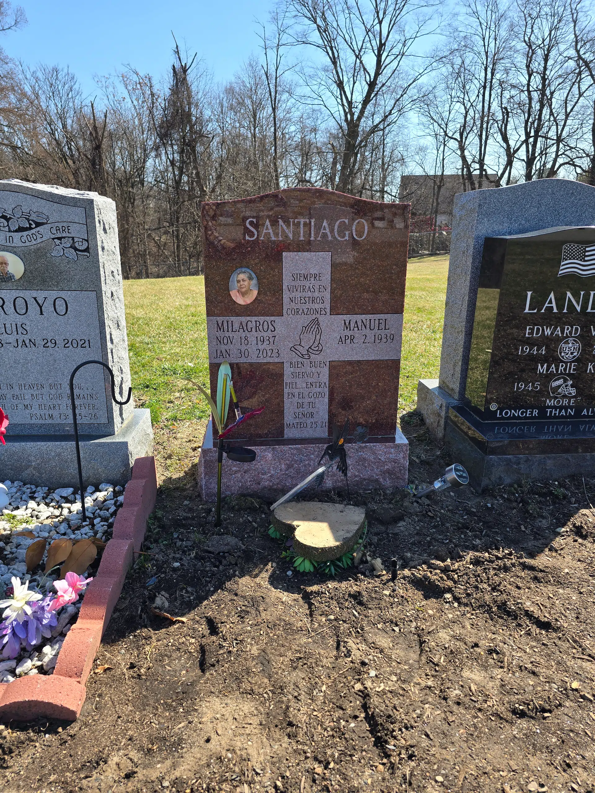 Granite Companion / Double Headstone hand-carved by Companion Memorials in NJ — image 3