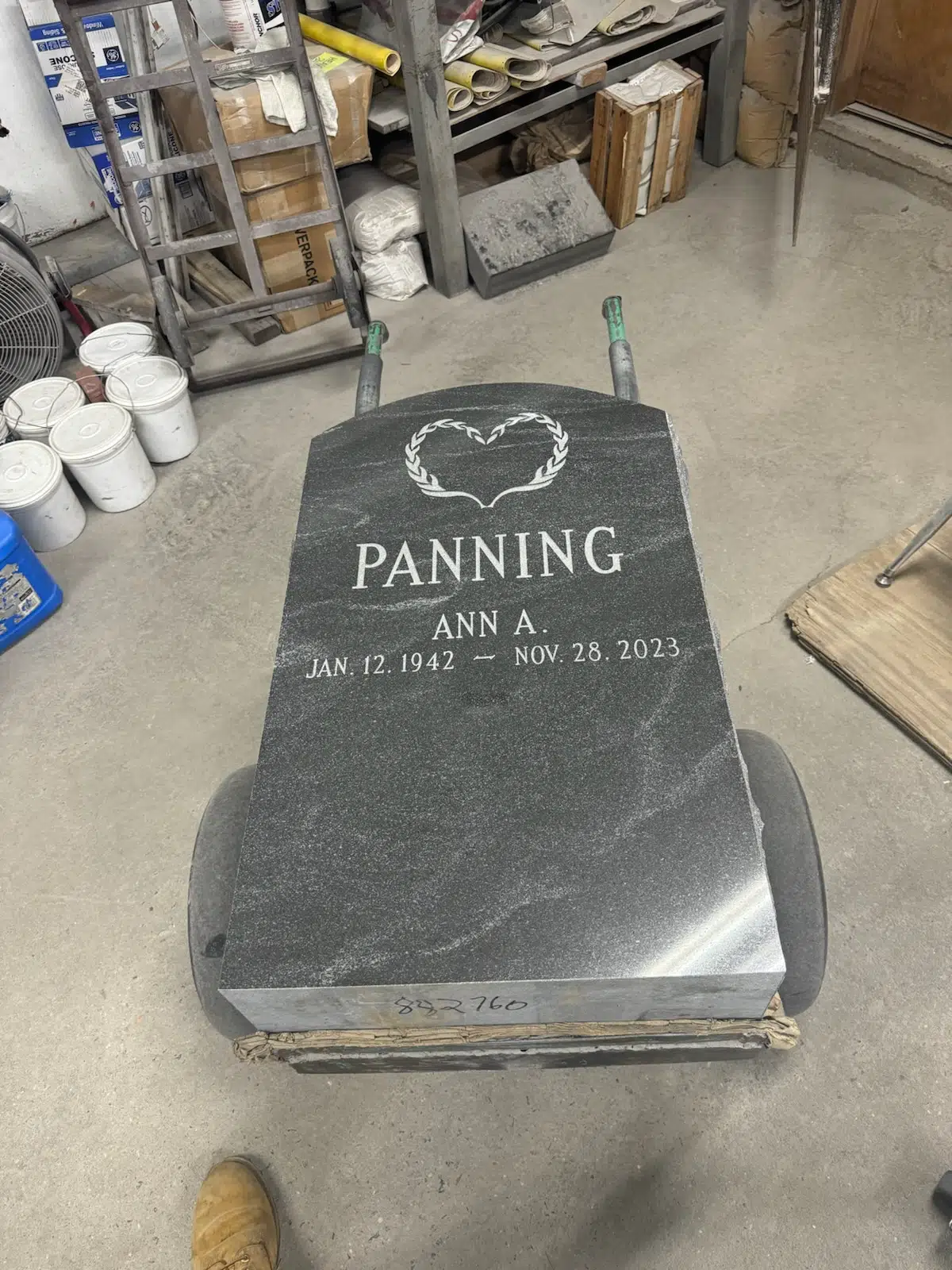Granite Companion / Double Headstone hand-carved by Companion Memorials in NJ — image 9