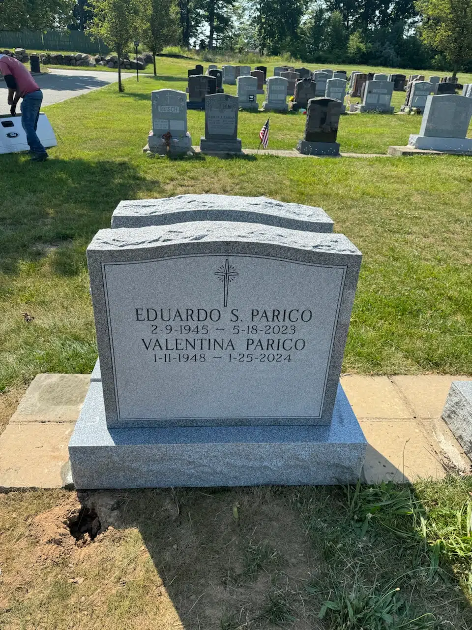 Granite Companion / Double Headstone hand-carved by Companion Memorials in NJ — image 3